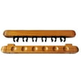 thumbnail image 1 of facefd Wall Mounted Billiard Cue Rack Pool Cue Shelf Space-saving Decorative Billiard Bracket Accessories Sporting Goods Log color, 1 of 5
