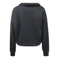 thumbnail image 4 of Ediodpoh Women's Casual Half Zip Pullover Womens Sweatshirts Comfortable Long Sleeve Top for Daily Wear for Fall and Winter Fashion Black L, 4 of 5