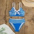 thumbnail image 4 of Cameland Women Summer Plus Size Printing Swimsuit Bikini Split Swimsuit Suit, 4 of 5