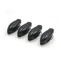 Unique Bargains 4 Pcs Car Sun Visor Clip Holder for Glasses Sunglasses Eyeglass Black