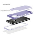 thumbnail image 2 of iPhone 11 Pro 2019 Case with Temepered Glass Screen Protector, Dteck Full body Protection 3 Layer Hybrid Rugged Shockproof Case Glass Screen Cover For Apple iPhone 11 Pro 5.8", Light Purple, 2 of 9