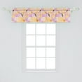 thumbnail image 2 of Ambesonne Tropical Window Valance, Girls Pattern Jungle, 54" X 12", Marigold Pale Pink, 2 of 3