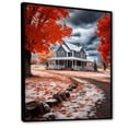 thumbnail image 2 of Designart "Farmhouse Red And Grey euphony II" Landscape & Nature Floater Framed Canvas Print, 2 of 7