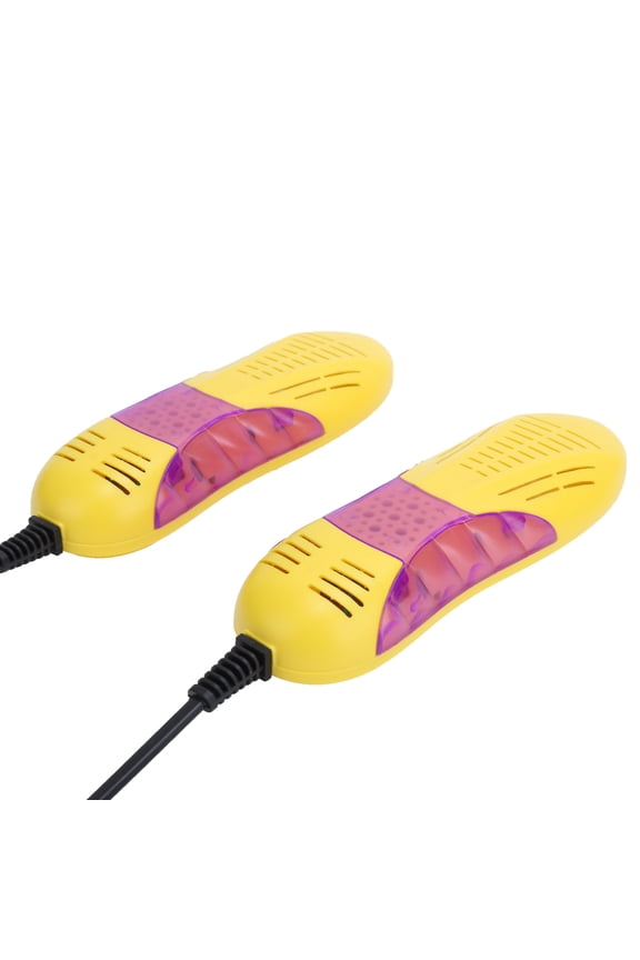 10W Electric Shoe Dryer Warmer Boot Heater Machine with Deodorization and Purple Light, Yellow (EU Plug)
