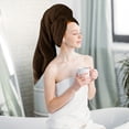 thumbnail image 6 of Utopia Towels 4 Pack Premium Extra Large Bath Towels Set, 30 x 60 Inches 100% Ring Spun Cotton, Lightweight and Highly Absorbent Quick Drying Towels, Perfect for Daily Use Dark Brown, 6 of 8