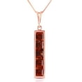 thumbnail image 1 of Galaxy Gold 14k Rose Gold 18" Grecian-inspired Necklace with Natural Garnets, 1 of 3