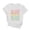 White, variant on ICHUANYI Womens Casual Shirts Letter Print Short Sleeve T-Shirt Tops Fashion Clothing