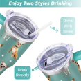 thumbnail image 5 of Gift for Dog Lovers Cute Dog Tumbler for Women - 40oz Dog Tumblers with Handle Straw and Lid Tumbler Cup Travel Coffee Mug, 5 of 7