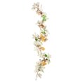 thumbnail image 5 of Artificial Maple Leaf Hanging Garland With White Berries And Pumpkin Ornaments, 5.74Ft Plastic Fall Vines For Indoor Scene Decoration, Flexible Autumn Wall Stair Mantel Doorway Layout(with lights), 5 of 9
