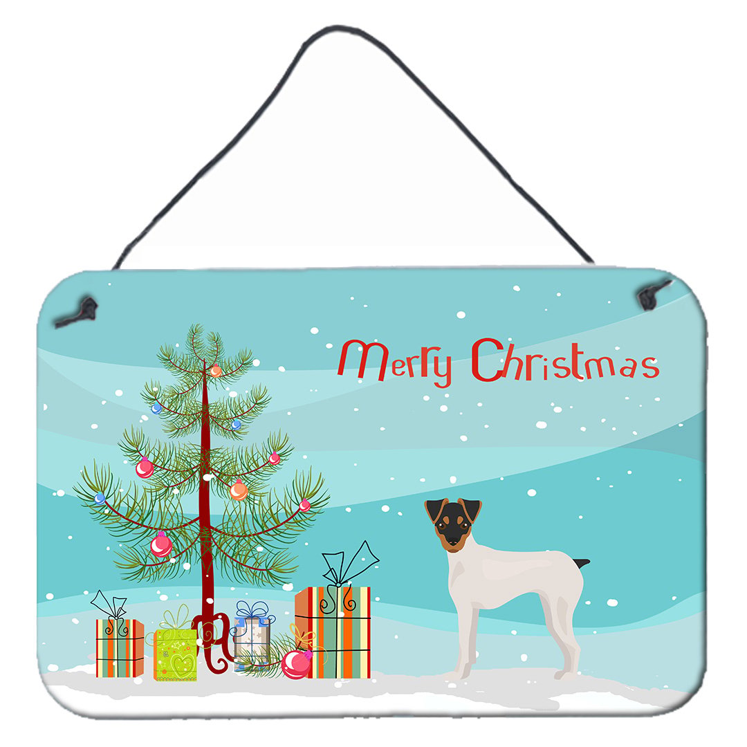 Japanese Terrier Christmas Tree Wall or Door Hanging Prints