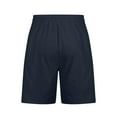thumbnail image 4 of Elainilye Fashion Sweat Shorts Men Casual Plain Print Gym Running Shorts with Pocket Elastic Waist Shoort Pants,Blue, 4 of 6