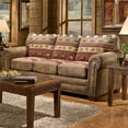 thumbnail image 2 of American Furniture Classics Sierra Lodge 3-Seat Sofa in Brown Microfiber, 2 of 9