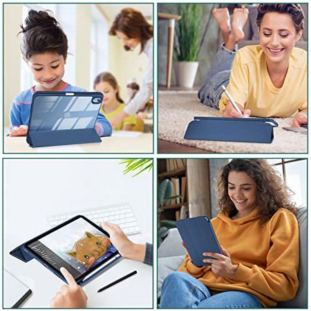 ProCase iPad 11世代/10世代 ケース iPad（A16）11インチ 2025/10.9インチ 2022通用 A2696 A2757 A2777 ペン収納 耐衝撃 三つ折り スタンド スマート