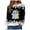 A01-Black, variant on Halloween Sweatshirts for Women Trendy Ghost Graphic Sweatshirt Oversized Crewneck Long Sleeve Fleece Pullover Sweaters