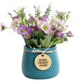 thumbnail image 1 of Maceta de interior Flor artificial Florero azul Maceta artificial Crisantemo Maceta moderna Decoración del hogar Mesa central de flores Planta artificial, 1 of 5