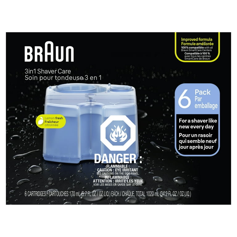 Braun Clean & Renew Refill Cartridges CCR, Lemon Fresh - 6 Ct 