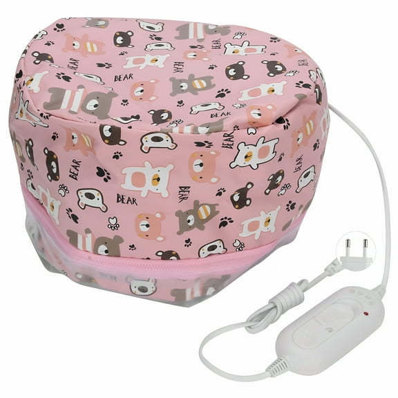 HIBIBUD Electric Hair Heating Cap Adjustable Oil Treatment Steamer Hat Detachable Hair Care Tool EU Plug 220V