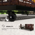 thumbnail image 3 of Outsunny Pool Float Storage with Wheels, Pool Caddy, Brown, 3 of 9