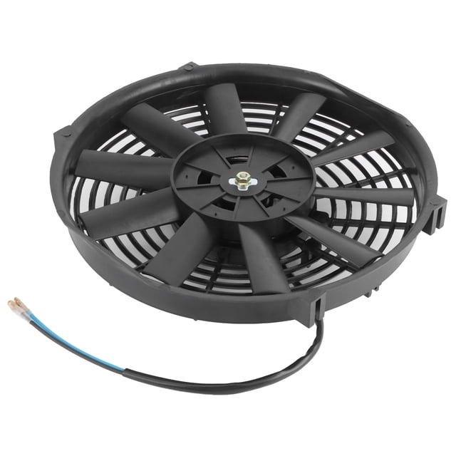 Ventilador De Refrigeración Electrónico Delgado De 10 Pulgadas, 12V, 80W, Caudal De Aire De 2100RPM, 10 Cuchillas Rectas Universales