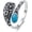 Ring 4, variant on 925 Sterling Silver Turquoise Exquisite Oxidized Spoon Ring Boho Style Adjustable Rings Jewelry Gifts for Women Mother
