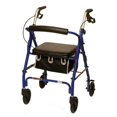 thumbnail image 1 of Junior Aluminum Rollator with Loop Brakes, Blue, 1 of 3