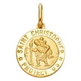 thumbnail image 1 of 14K St. Christopher Religious Pendant, 1 of 1