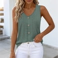 thumbnail image 2 of ShomPort Womens Tank Tops Trendy Eyelet V Neck Loose Sleeveless Shirts Casual Summer Tops, 2 of 6