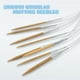 thumbnail image 4 of Aguja de tejer circular de bambú y cable de acero Uxcell tamaño US 5 (3.75mm) de 16 pulgadas para proyectos hechos a mano, 4 of 7