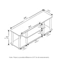 thumbnail image 2 of Soporte para TV Furinno Turn-N-Tube, sin herramientas, 3D, 3 niveles de hasta 50 pulgadas, 2 of 7