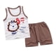thumbnail image 4 of Trajes unisex Baoblaze de 2 piezas para bebés y niños, camisetas sin mangas, Tops y pantalones cortos, Estilo1, 80-90cm, 4 of 8