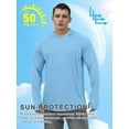 thumbnail image 4 of Sanmadrola Mens UPF 50+ Sun Protection Hoodie Fishing Shirts for Men Long Sleeve SPF Hiking Running Workout Thumbhole Shirt Hooded Quick Dry Lightweight, 4 of 8