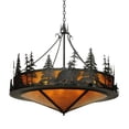 thumbnail image 3 of MEYDA 126551 58.5 in. W Northwoods Bear At Dusk Amber Mica Inverted Pendant, 3 of 5