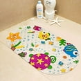 thumbnail image 4 of Cartoon Non Slip Bathtub Mat for Kids, Non-Slip Bath Shower Mat Massage Mat Floor Tub Mats for Toddlers Children Baby with Strong Suction Cups, 15.5 * 27 Inch Clear Sea Animal, 4 of 8