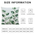 thumbnail image 5 of BCIIG Pillow Cover , Watercolor Green Floral Leaf Eucalyptus Round Leaves Succulent Pattern Branches Pillows Soft Decorative Square Couch Pillow Covers ，Home Decor for Sofa Bedroom Car Couch 20x20in, 5 of 5