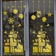 thumbnail image 2 of Juego de pegatinas de Navidad doradas, decoración de muñeco de nieve, Papá Noel, alce, árbol de Navidad, ventanas, pegatinas estáticas adhesivas decorativas, 2 of 4