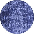 thumbnail image 1 of Ahgly Company Indoor Round Oriental Blue Industrial Area Rugs, 7' Round, 1 of 4