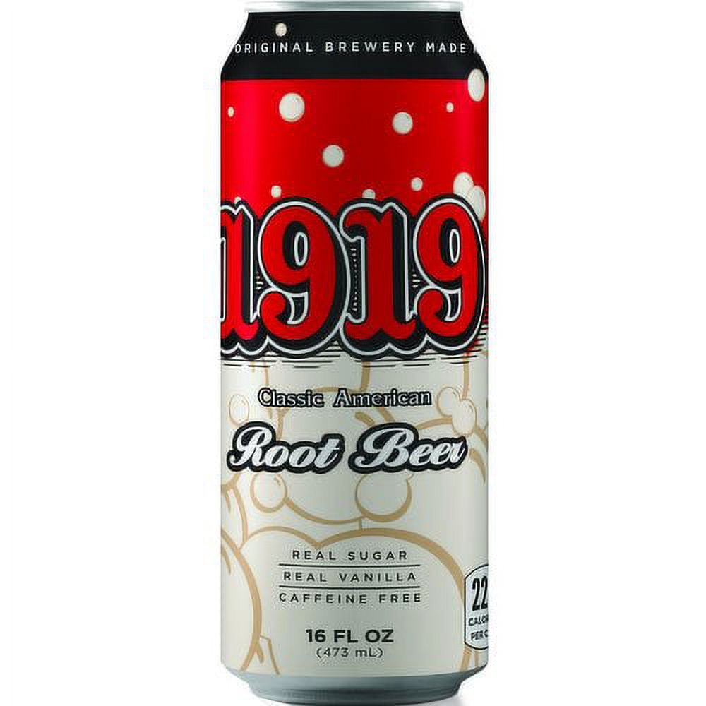 1919 16oz Classic American Root Beer Soda, 12 pack
