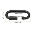 thumbnail image 2 of Uxcell Enlaces rápidos de cadena de acero de 6mm con bloqueo de tornillo, anillo de conector, ganchos, clips, 132 lbs, paquete de 3, 2 of 6