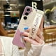 thumbnail image 2 of Cute Cartoon Happy Day Wrist Band Bracket Phone Holder Liquid Silicone Case For Samsung Galaxy S23 Ultra S22 Plus S21 S20 FE S10 Plus A33 A53 A73 5G A23 M13 M23 M33 M53 A14 A54 Shockproof Cover, 2 of 4
