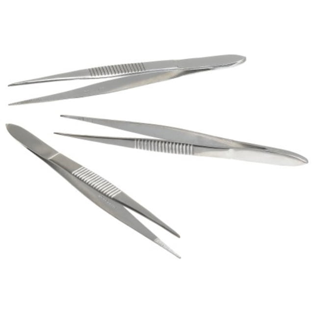 first aid only deluxe tweezers, 31/2" stainless steel, pointed edge