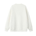 thumbnail image 3 of Blusas y camisas de manga larga con cuello redondo para hombre, sudadera con capucha informal de cuadros de color liso con cuello redondo, blusa de poliéster para hombre, 3 of 7