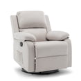 thumbnail image 1 of Korser Sillón Reclinable Giratorio 360°Adultos,Mecedora Pequeña Para Espacios Reducidos,Lino,Beige, 1 of 6