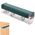 thumbnail image 3 of Caja de almacenamiento multifuncional, caja de almacenamiento multifuncional sin perforaciones, organizador de cajones transparente para montaje en pared, color verde oscuro, 3 of 6