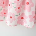 thumbnail image 5 of Penkiiy Toddler Kids Baby Girls Summer Floral Print Dress+Hat Two-piece Suit Princess Dress Tutu Dresses for Toddler Girls 4 Years Pink 2023 Summer Deal, 5 of 9