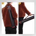 thumbnail image 6 of Telescopic Poster Tube Extendable 61 110cm Lightproof Water Resistant Adjustable Strap for Artwork Documents Blueprints Storage, 6 of 8