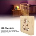 thumbnail image 2 of Descuento Luz de noche Led Lámpara 3d Luz de noche de madera Lámpara de noche de madera Lámpara de noche Lámpara de noche Luz cálida (1pcs) JAMW Sencillez, 2 of 5