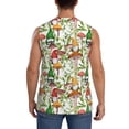 thumbnail image 4 of Easygdp Mushrooms Gnomes Men's Breathable Tank Tops Sleeveless Sporty T Shirts for Basketball, Mountaineering, Bodybuilding -Small, 4 of 8