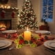 thumbnail image 1 of Candle Aromatherapy Holders Red Fruit Wreath Christmas Desk Arrangement, Red Fruit Wreath Candle Holders, Aromatherapy Candle Holders, Festive Desktop Decor, Home Aromatherapy Supplies, Unique Gift, 1 of 9