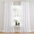 thumbnail image 3 of 96" Inches Long - 1 Panel Sheer Window Rod Pocket Curtain, 3 of 3