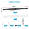 thumbnail image 2 of Unique Bargains Coat Rack Wall Mount, 17" Metal Chamfer Wall Hooks Rail with 5 Hooks, Black, 2 of 5